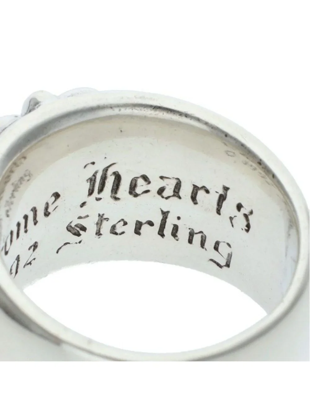 Chrome Hearts Flrl Crs Floral Cross Silver Ring